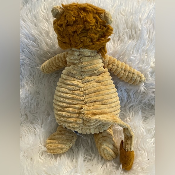 Jellycat Plush Lion Corey Roy 14” Medium Corduroy Floppy Gold Tan Stuffed Animal - Picture 4 of 9